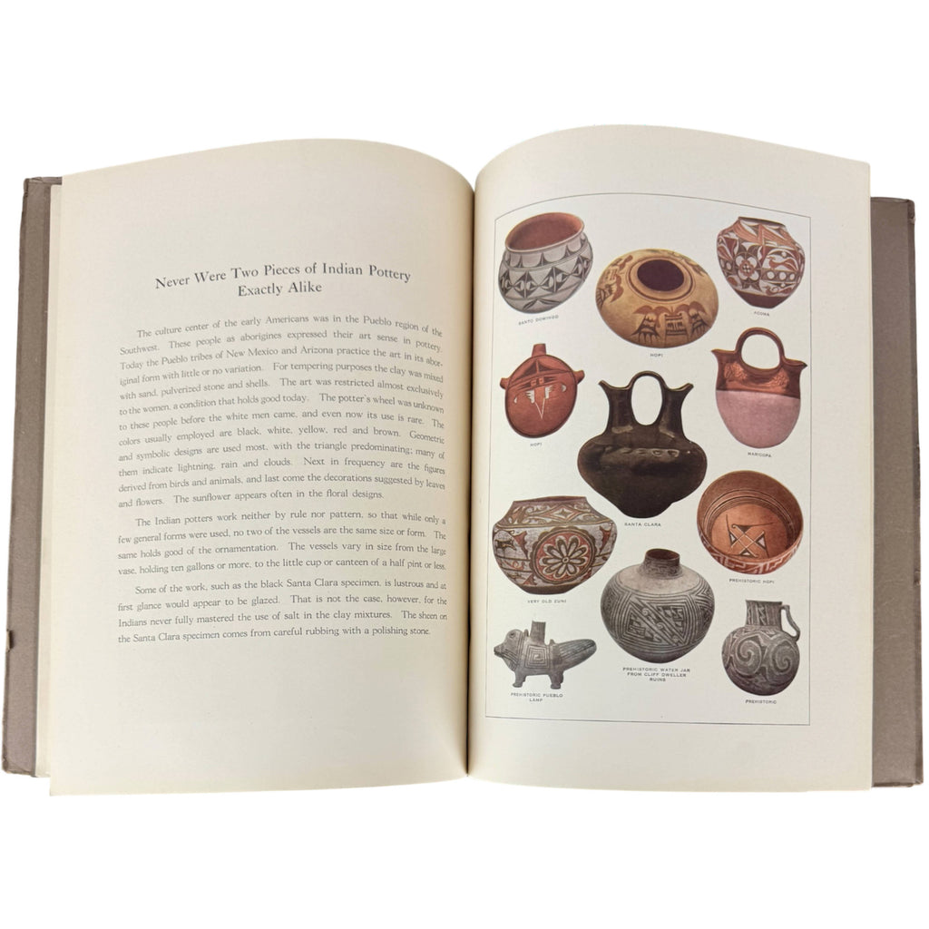 Southwestern Indigenous pottery colour plate in First Families of the Southwest