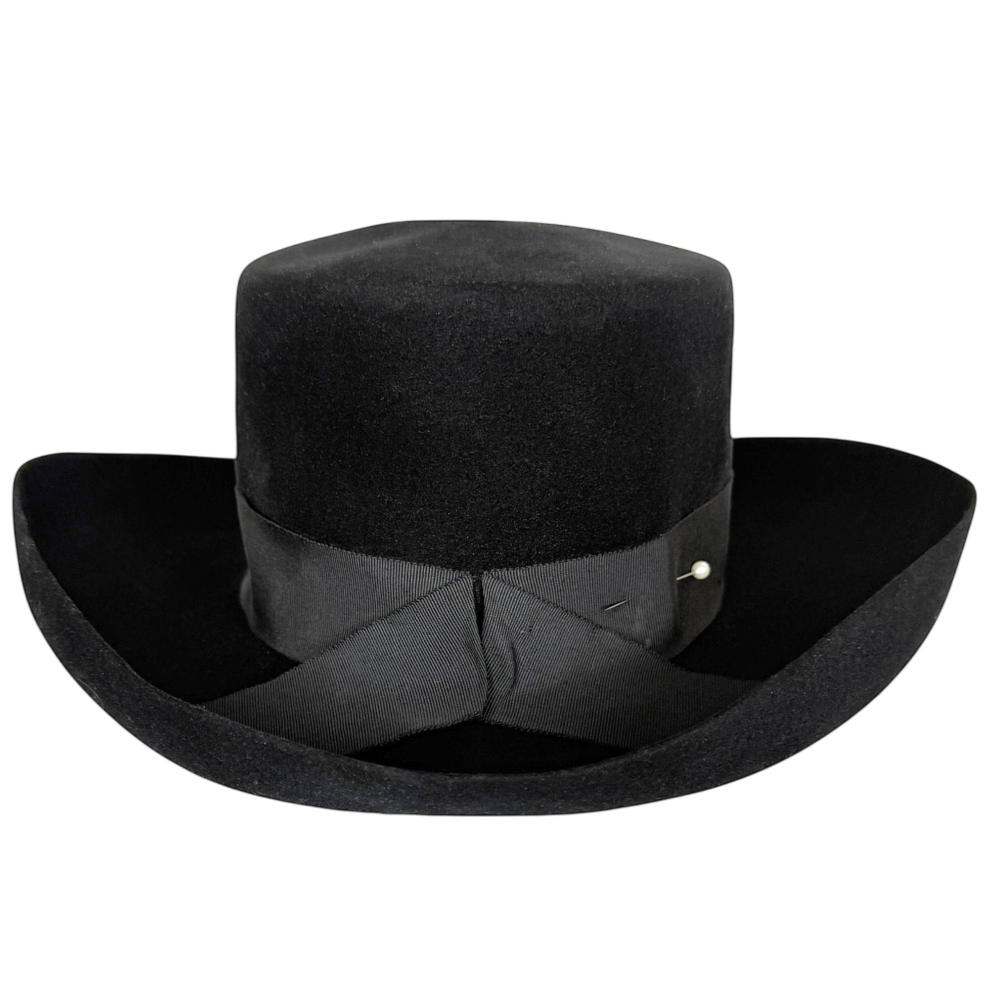 Vintage 1960s Fléchet Fur Felt Hat with Wide Pliable Brim