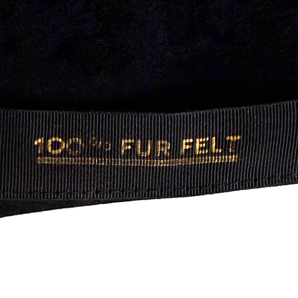 Vintage 1960s Fléchet Fur Felt Hat with Wide Pliable Brim