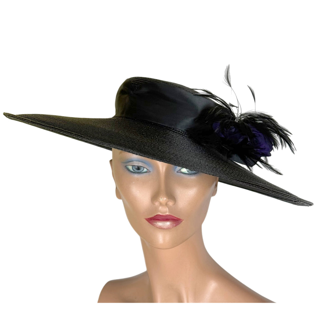 Fleur de Paris New Orleans Black Straw Hat