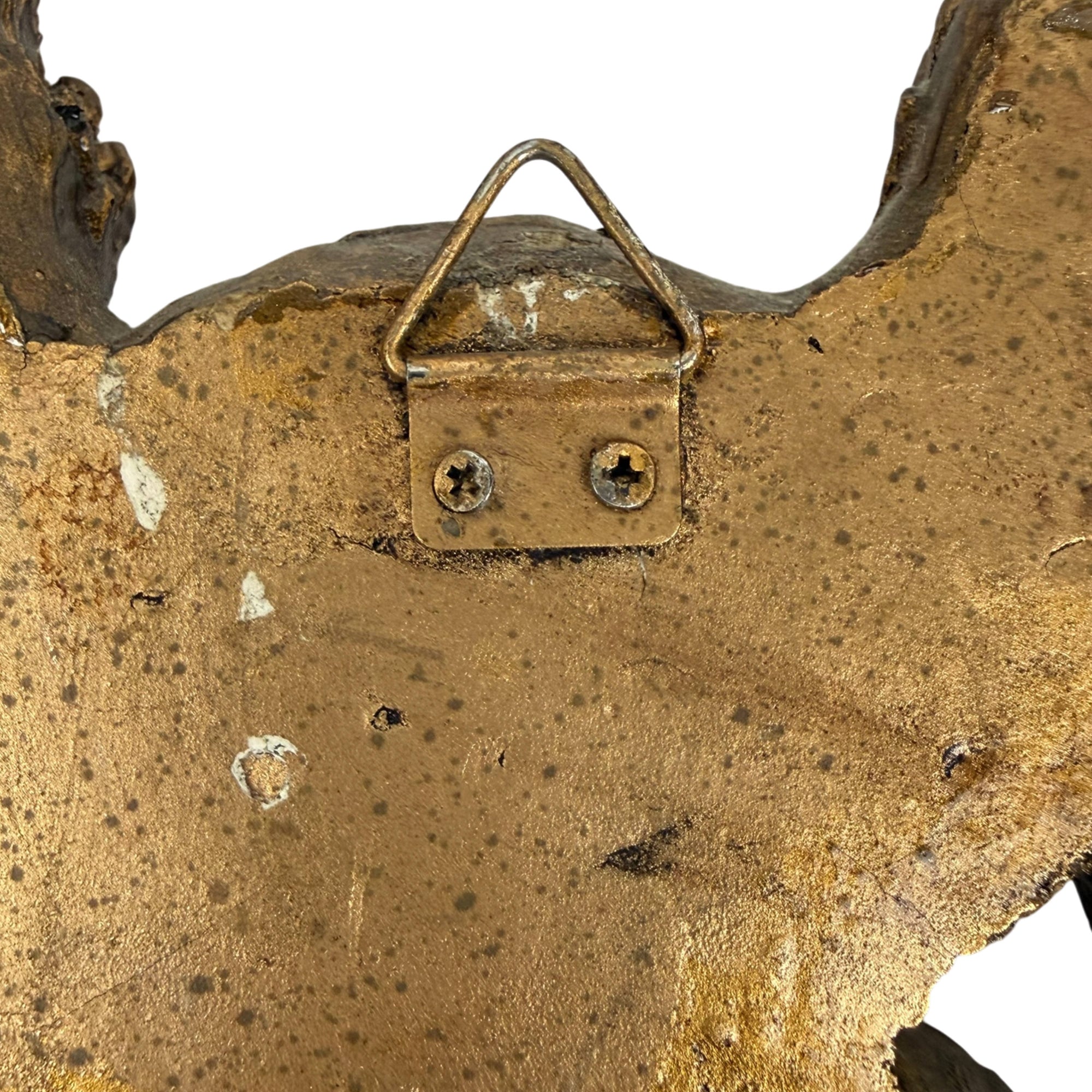 hanger on back of angel wall plaque