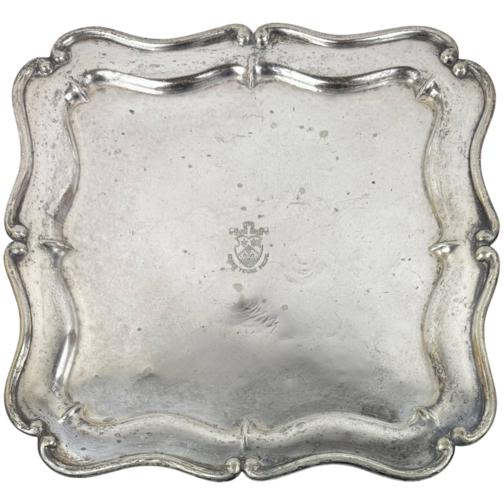 Antique Grand Trunk Railway Fort Garry Hotel Tray 12”