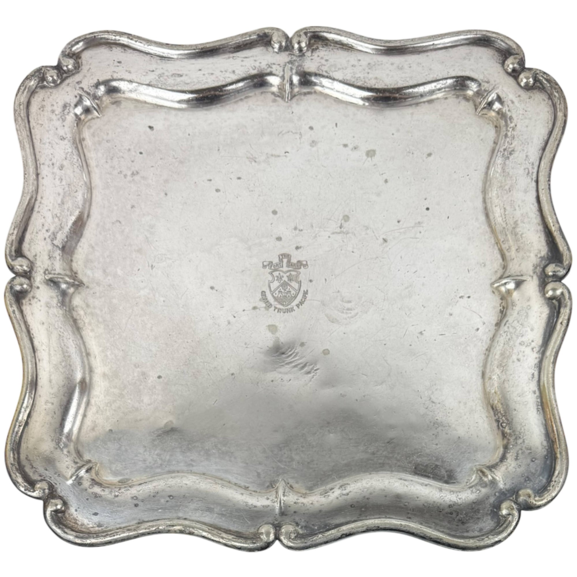 Antique Grand Trunk Railway Fort Garry Hotel Tray 12”