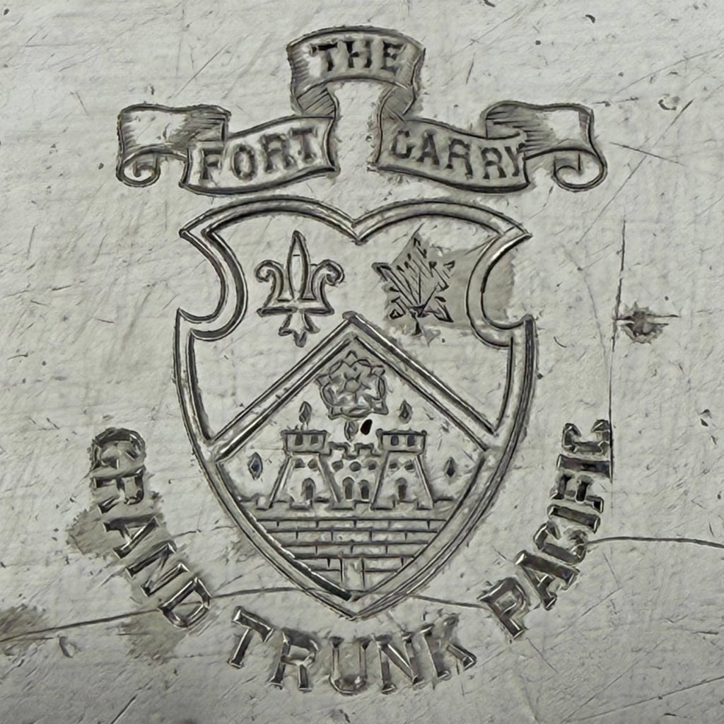 Antique Grand Trunk Railway Fort Garry Hotel Tray 12”