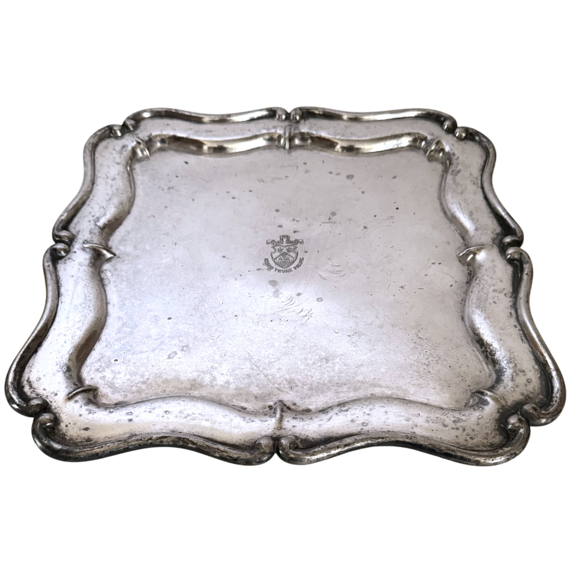 Antique Grand Trunk Railway Fort Garry Hotel Tray 12”