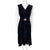 Vintage 1960s Black Velvet Dress Francis Gale by Parkway M