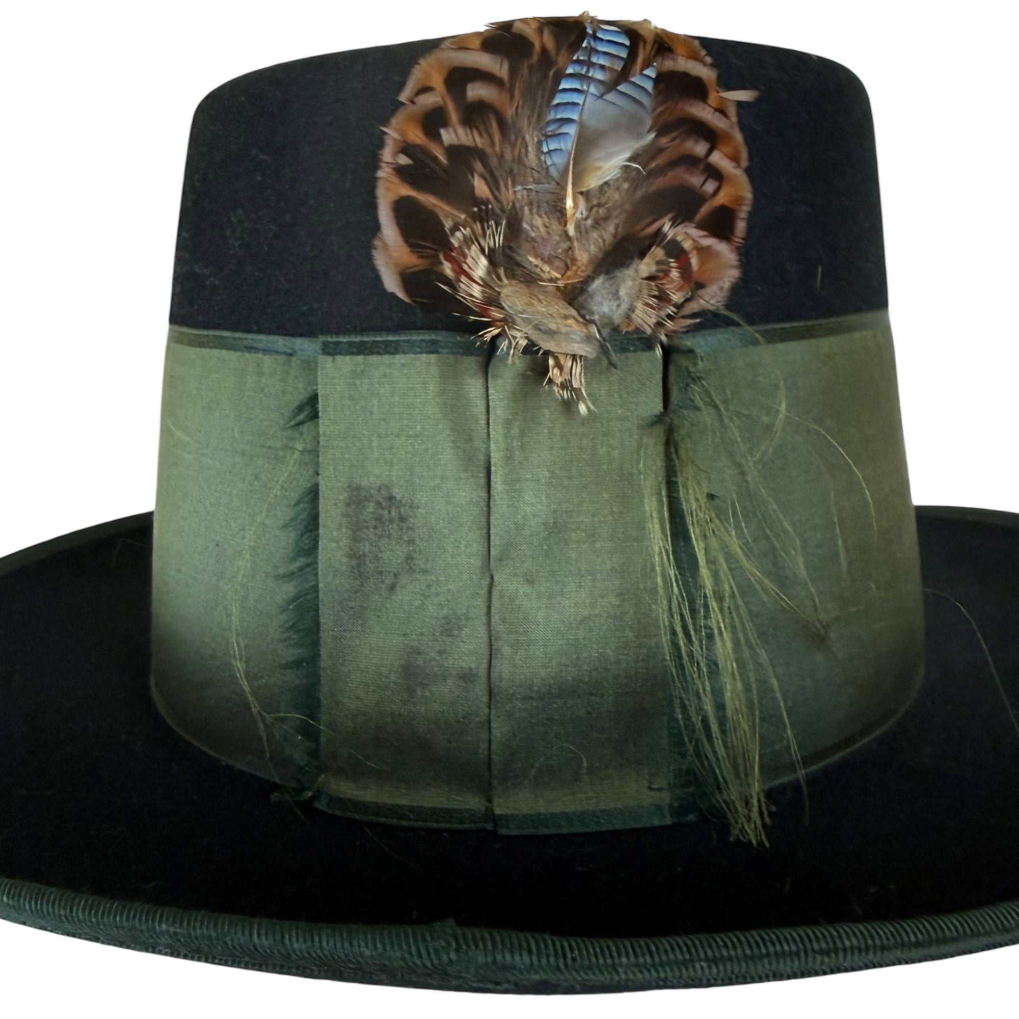 Franz Bittner Alpine hat showing feather and ribbon detail