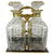 Antique French Glass Tantalus Set Baccarat Crystal Attribution