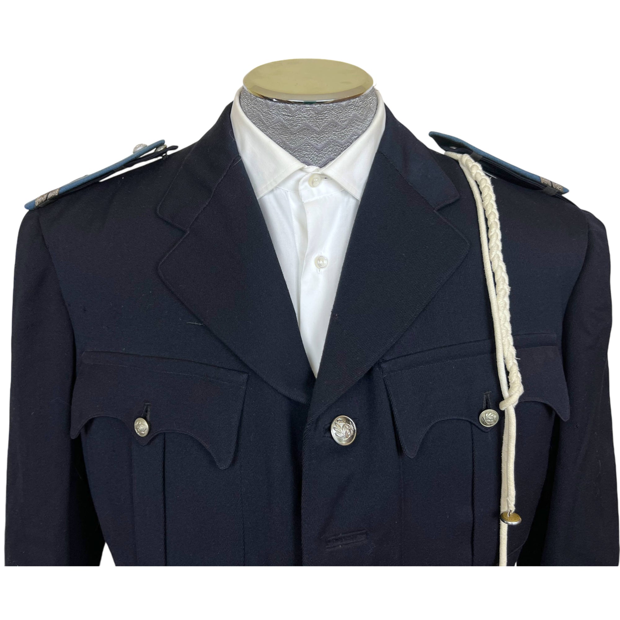 50s Vintage French Police Uniform Jacket Sergeant Planchette