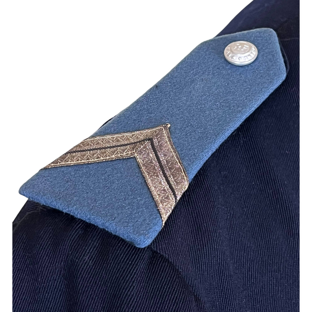 50s Vintage French Police Uniform Jacket Sergeant Planchette