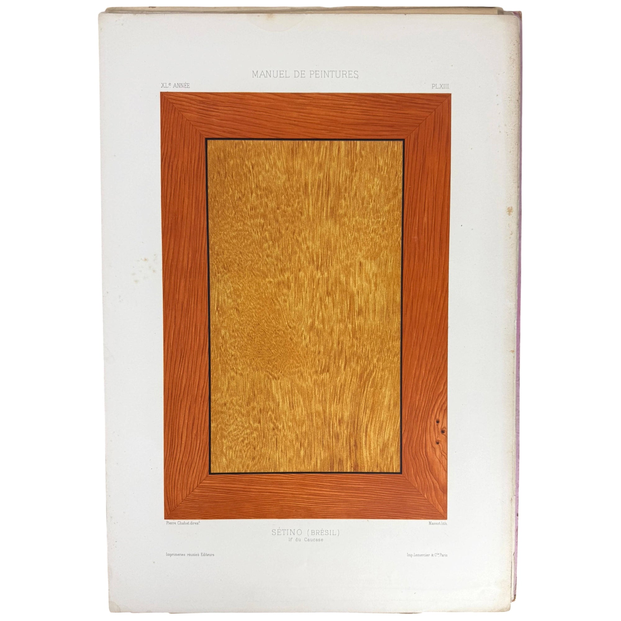 brazilian setino wood antique print