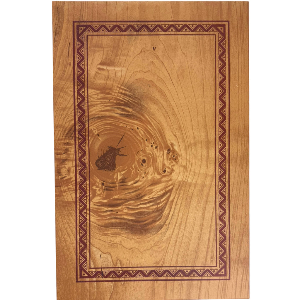 antique chromolitho of wood