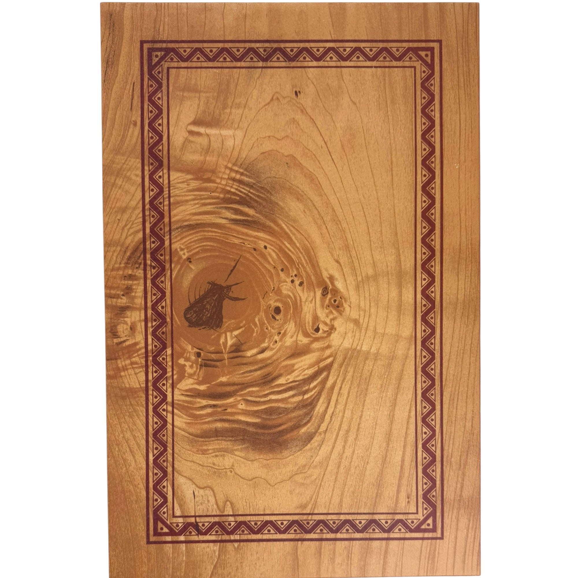 antique chromolitho of wood
