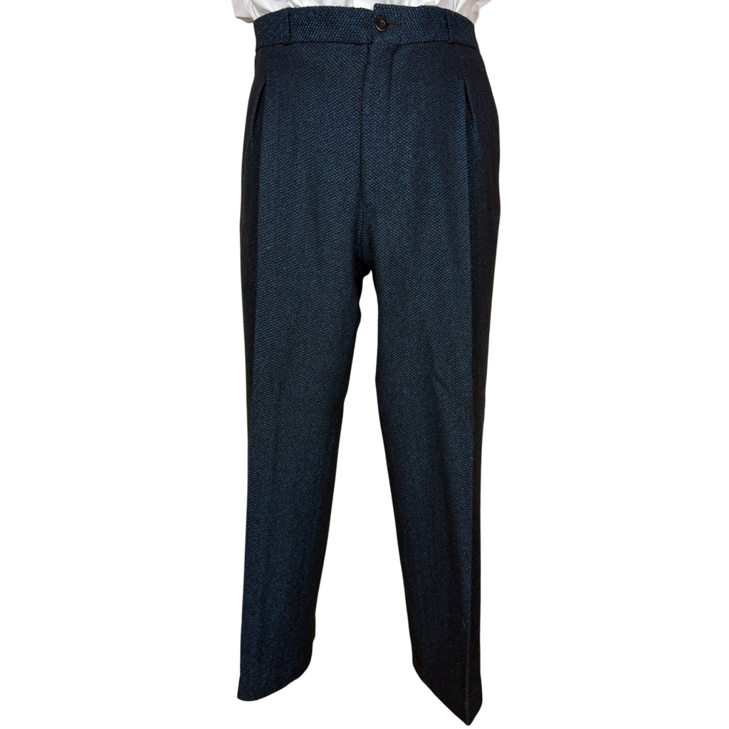 1980s Gabe Omassi high-waisted pleated men's trousers