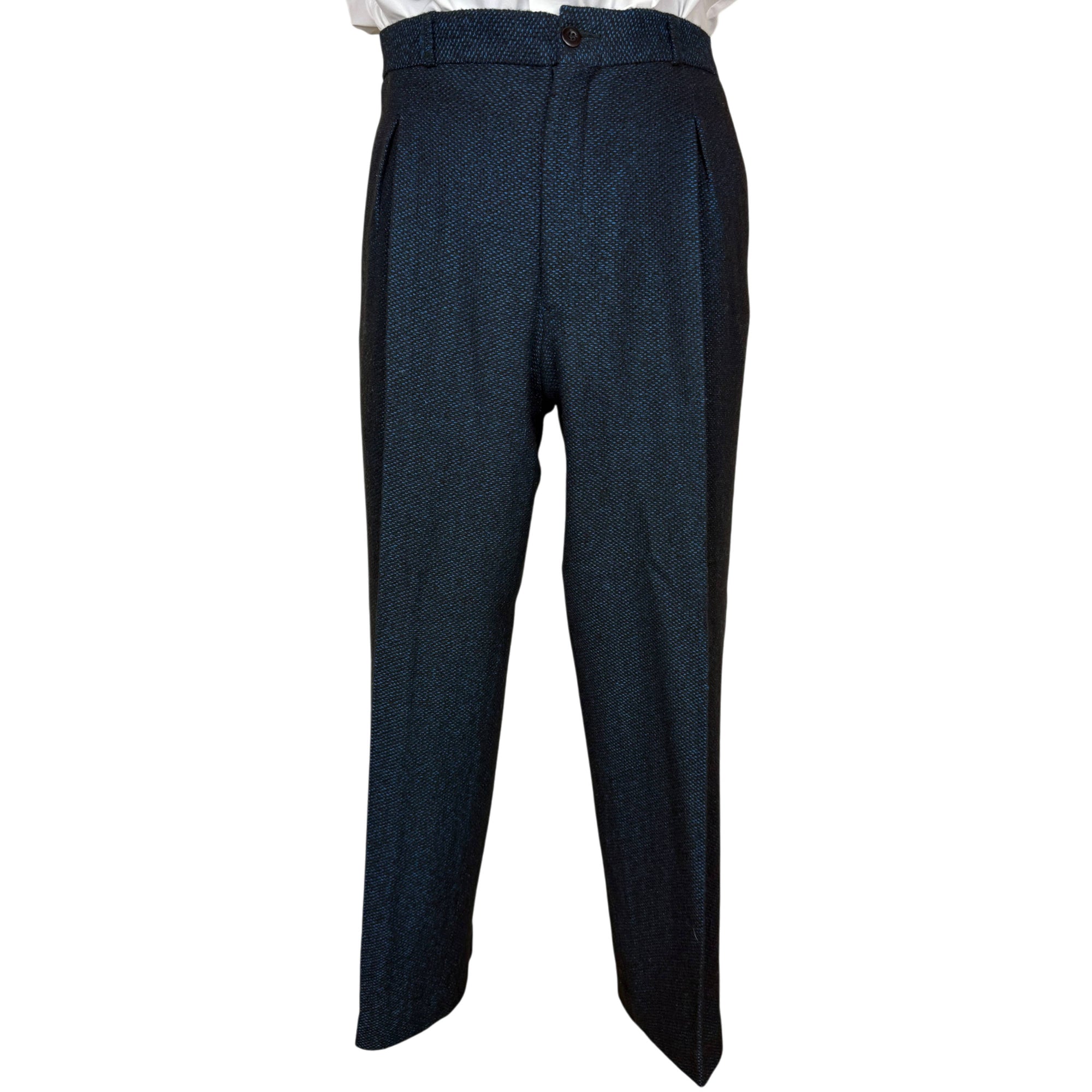 1980s Gabe Omassi high-waisted pleated men's trousers