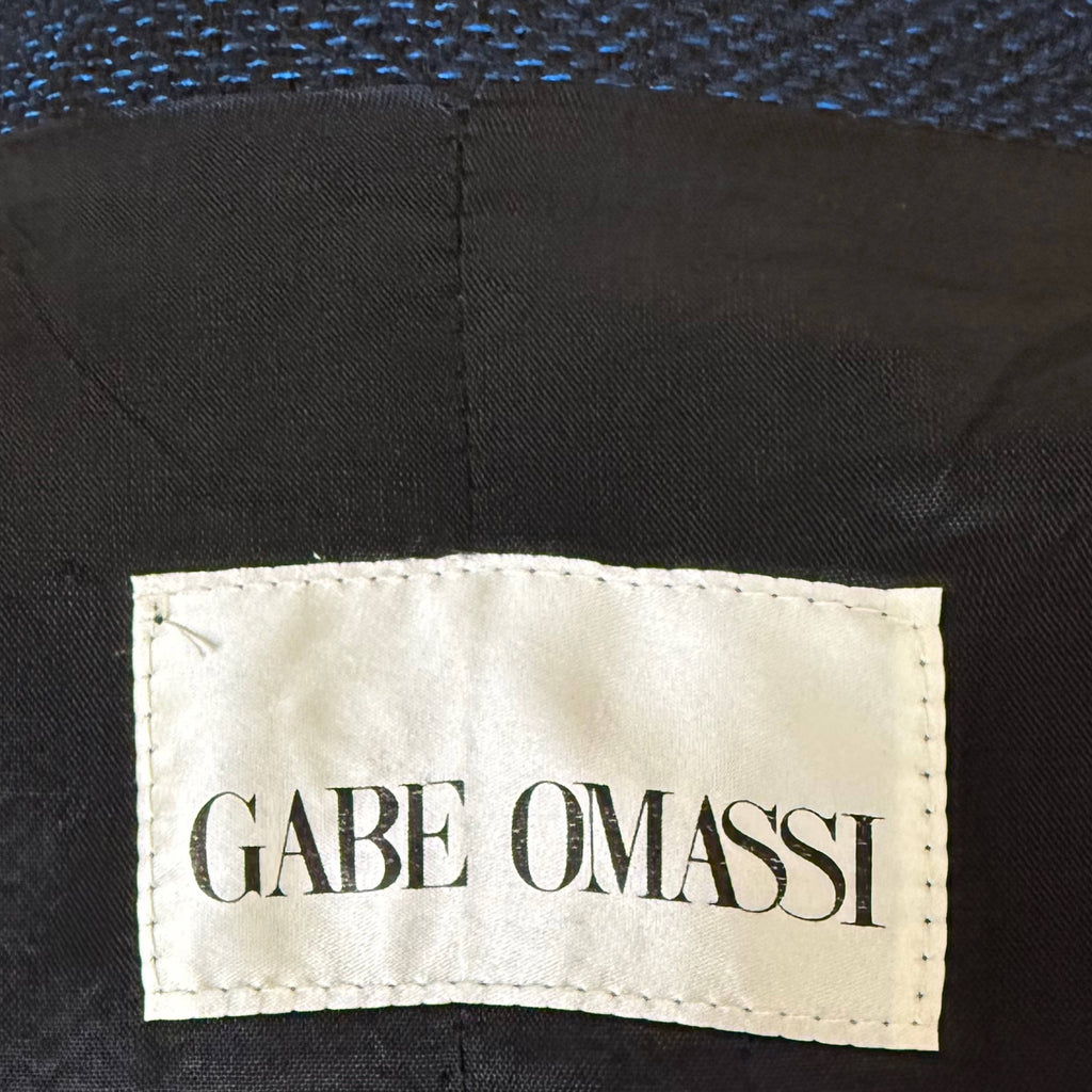 Gabe Omassi label inside vintage 1980s men's suit