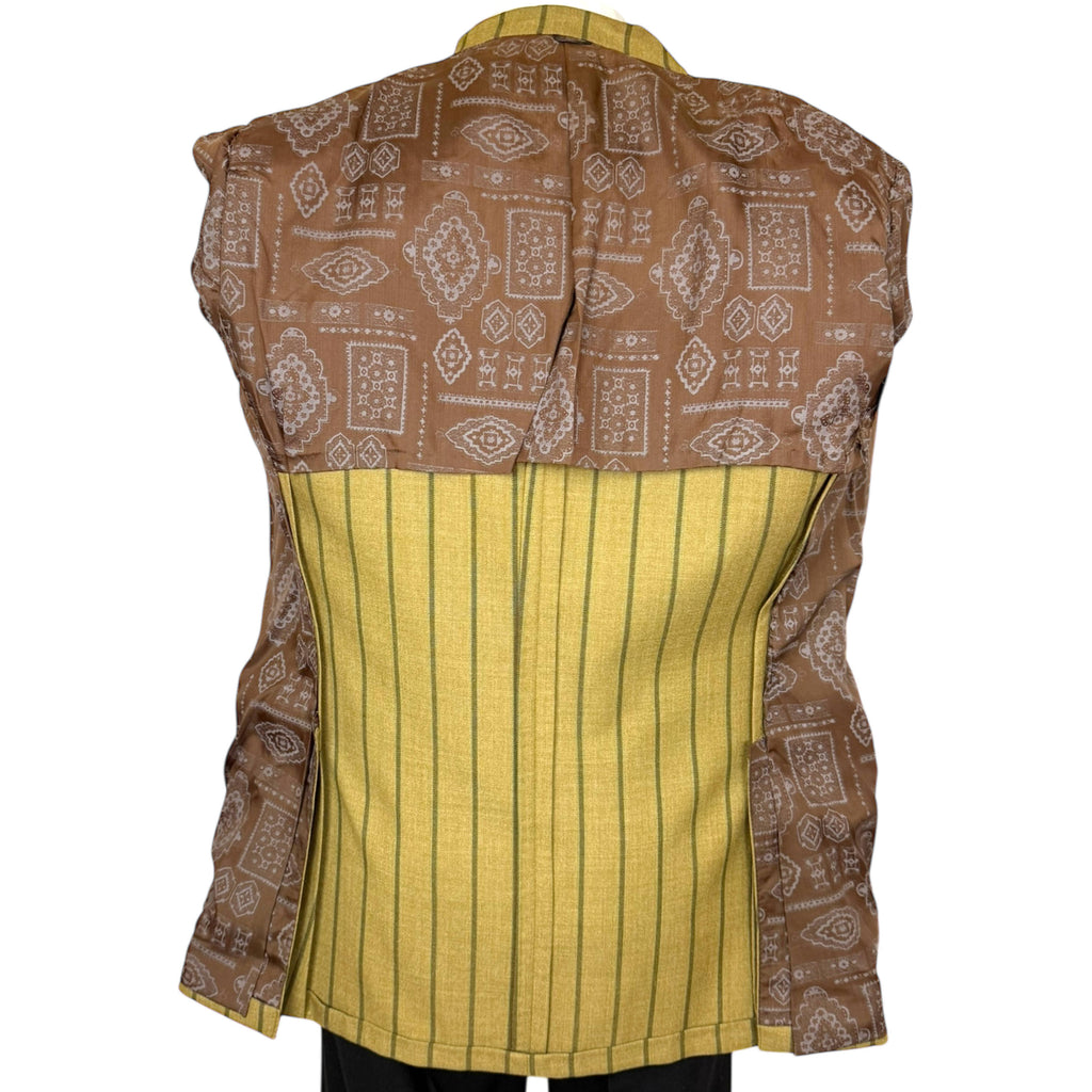 1960s 70s Vintage Striped Sport Coat Double-Breasted Jacket Men’s Size 40