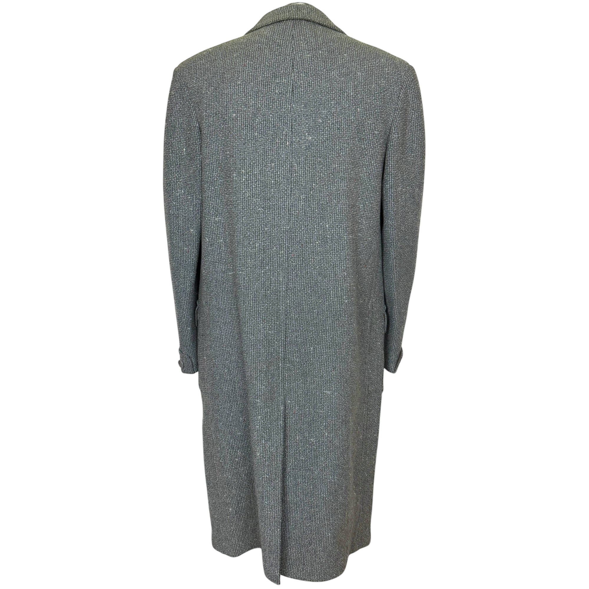 Vintage 1950s Overcoat Mens Tweed Coat Size L XL Tall