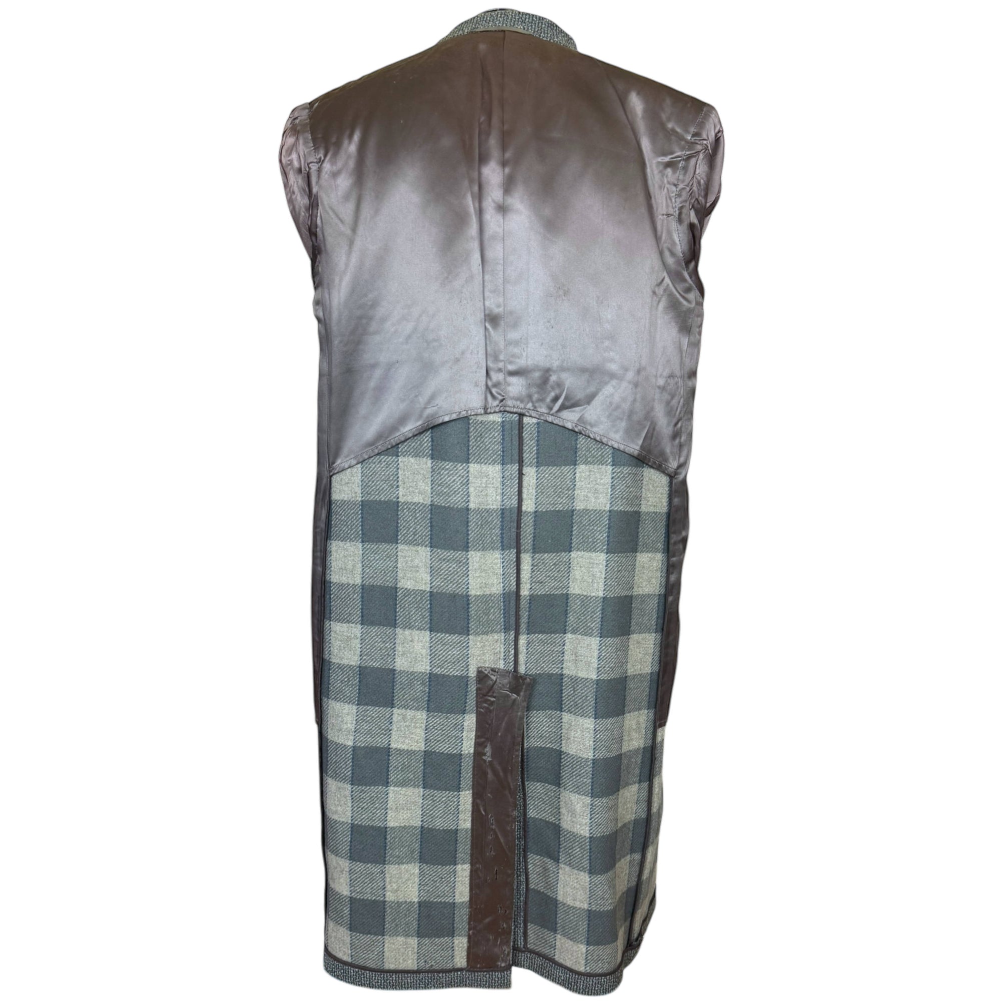 Vintage 1950s Overcoat Mens Tweed Coat Size L XL Tall