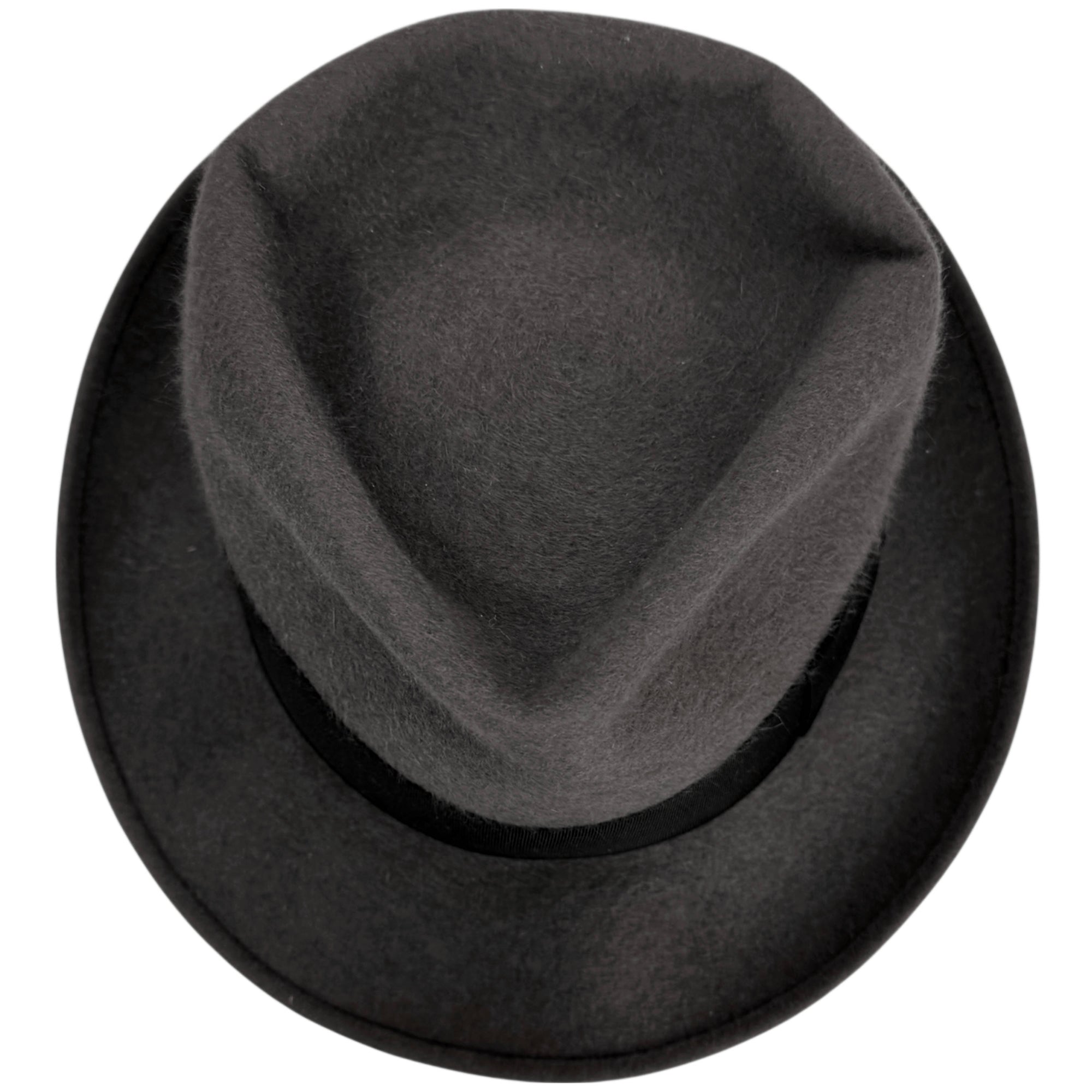 1950s Vintage Gelot Paris Fedora Grey Fur Felt Hat Sz 7 1/8