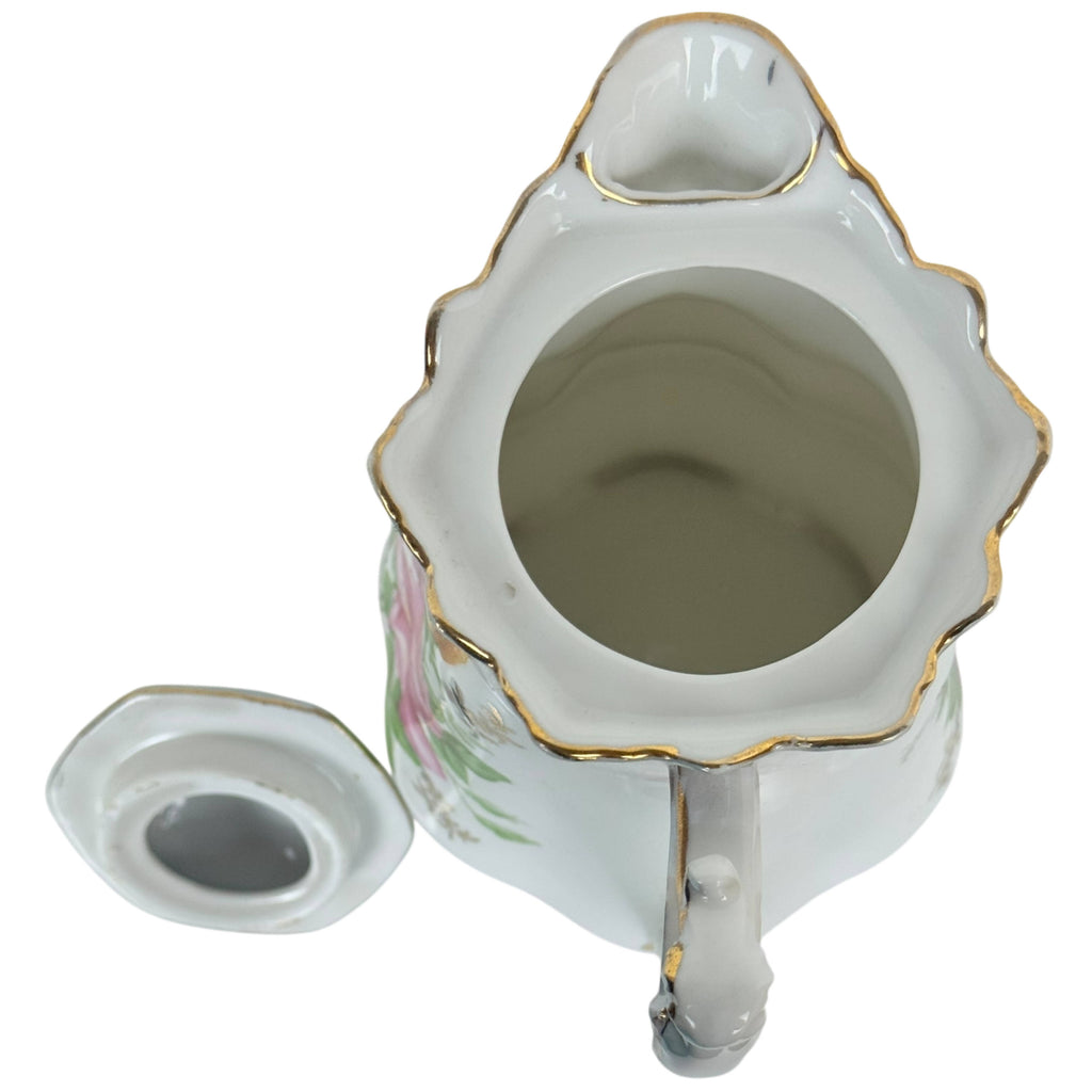 Antique German Porcelain Chocolate Service Roses Decoration