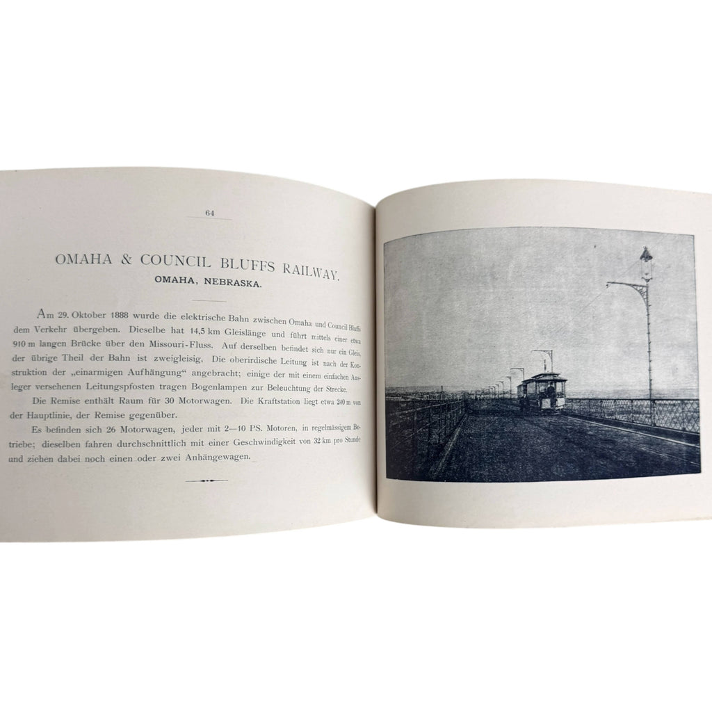 omaha & council bluffs railway with photo