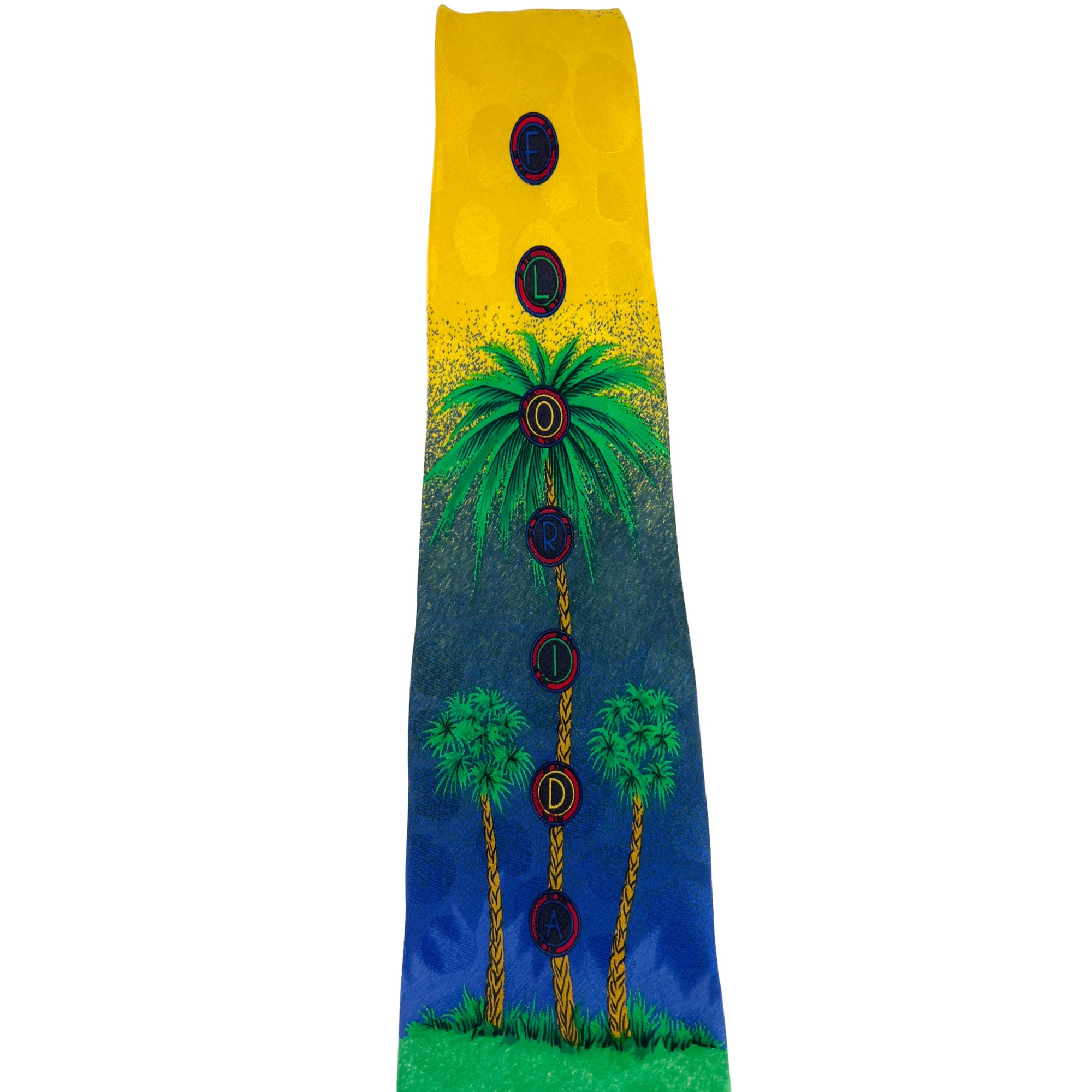  1993 Vintage Gianni Versace Tie Miami Florida Silk Necktie