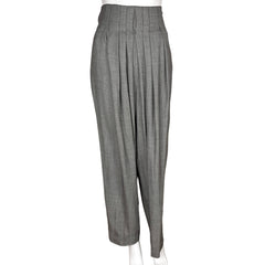 1980s Vintage Gianni Versace Pants Ladies Pleated Wool Sz 44