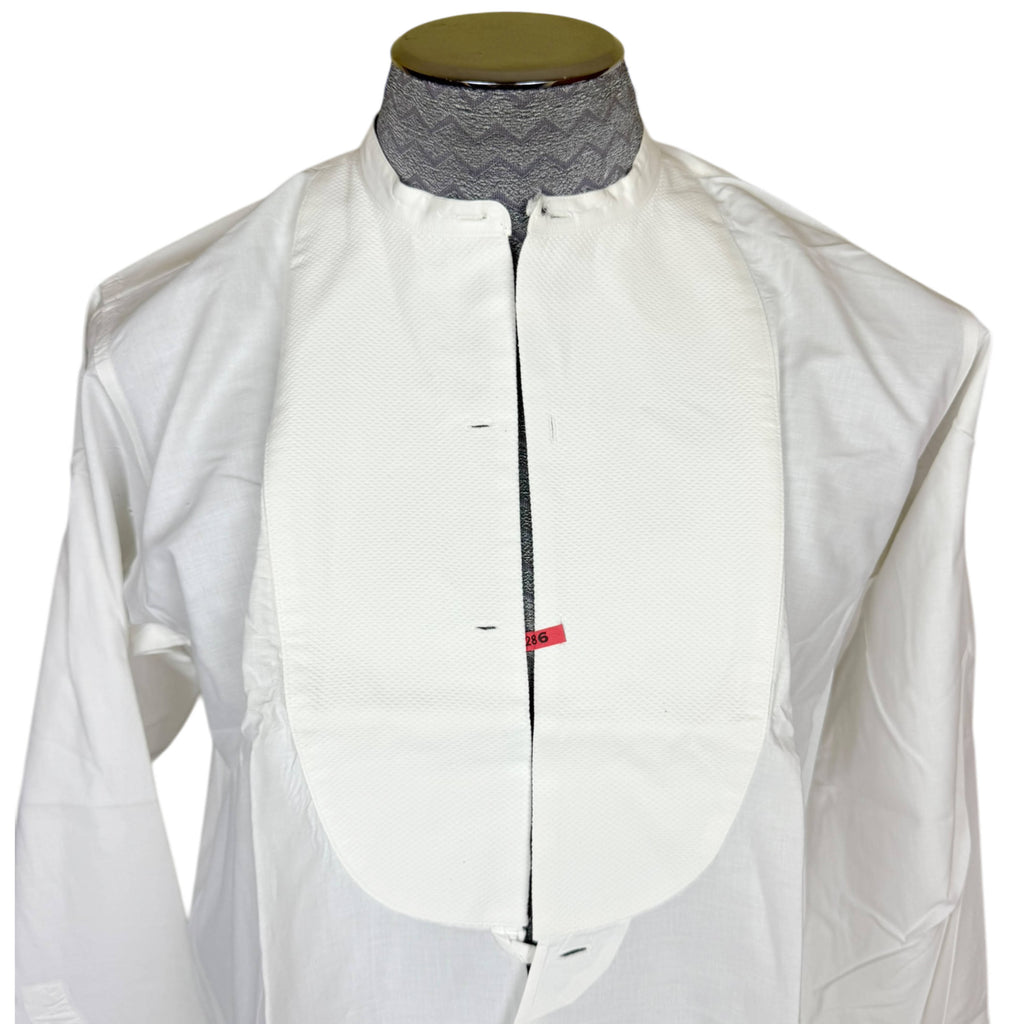 1960s Vintage Gieves Tuxedo Shirt with Bib Front Size M