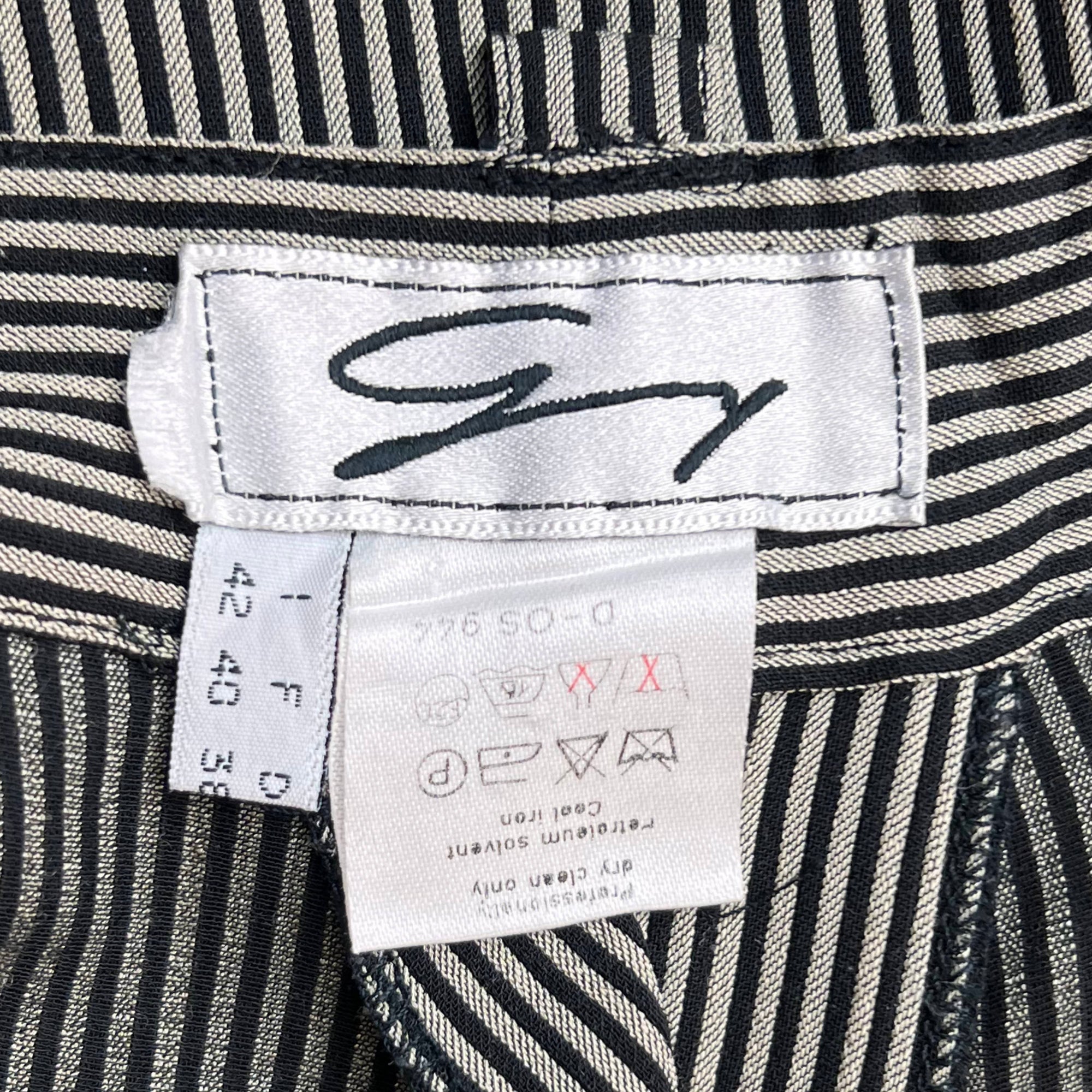 1980s Vintage Genny Pants Ladies Striped Wool Blend Size 8