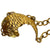 Vintage 1980s Givenchy Gold Toned Chain Belt Fish Tail Links