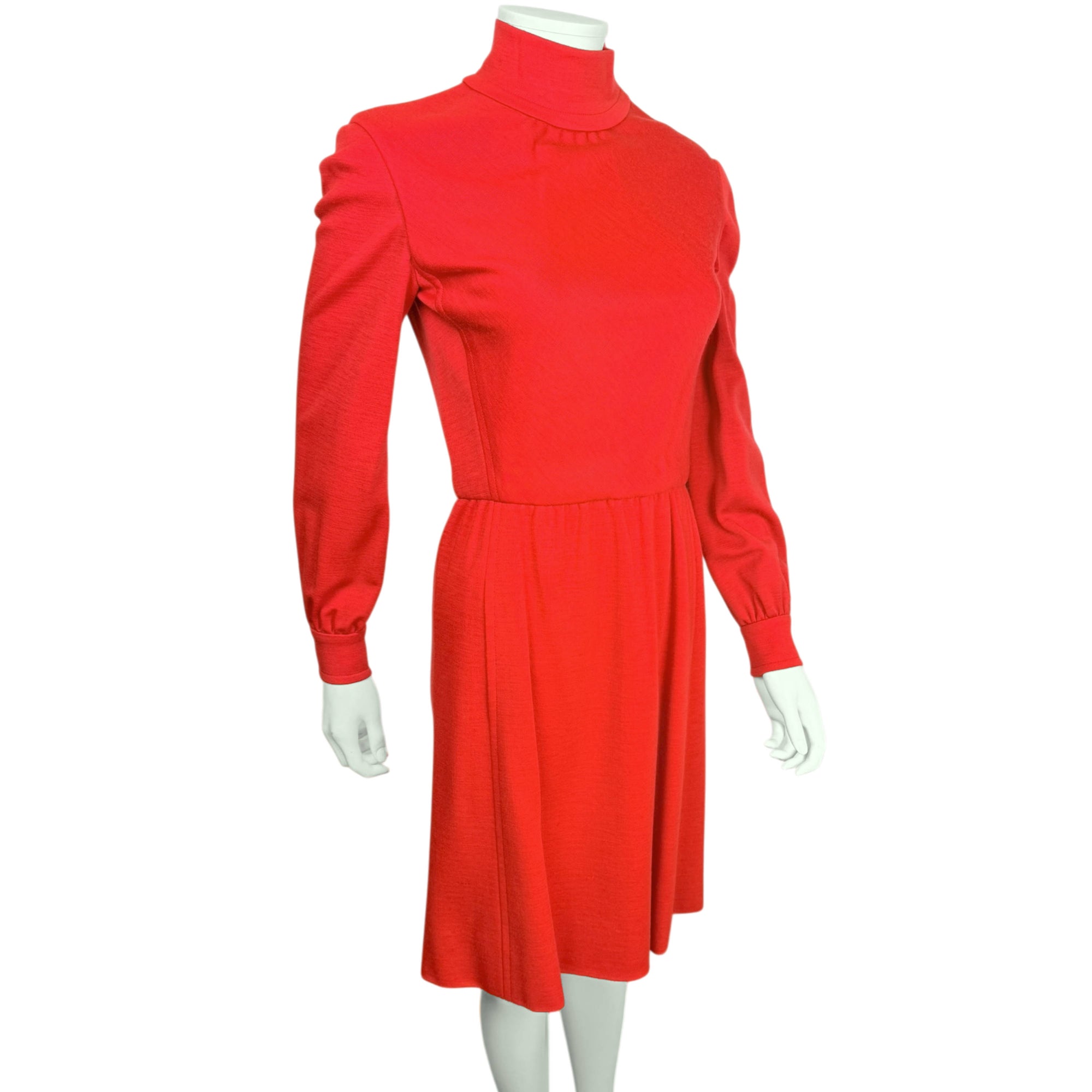 Vintage 1970s Givenchy Dress Nouvelle Boutique Red Knit Size M AS IS