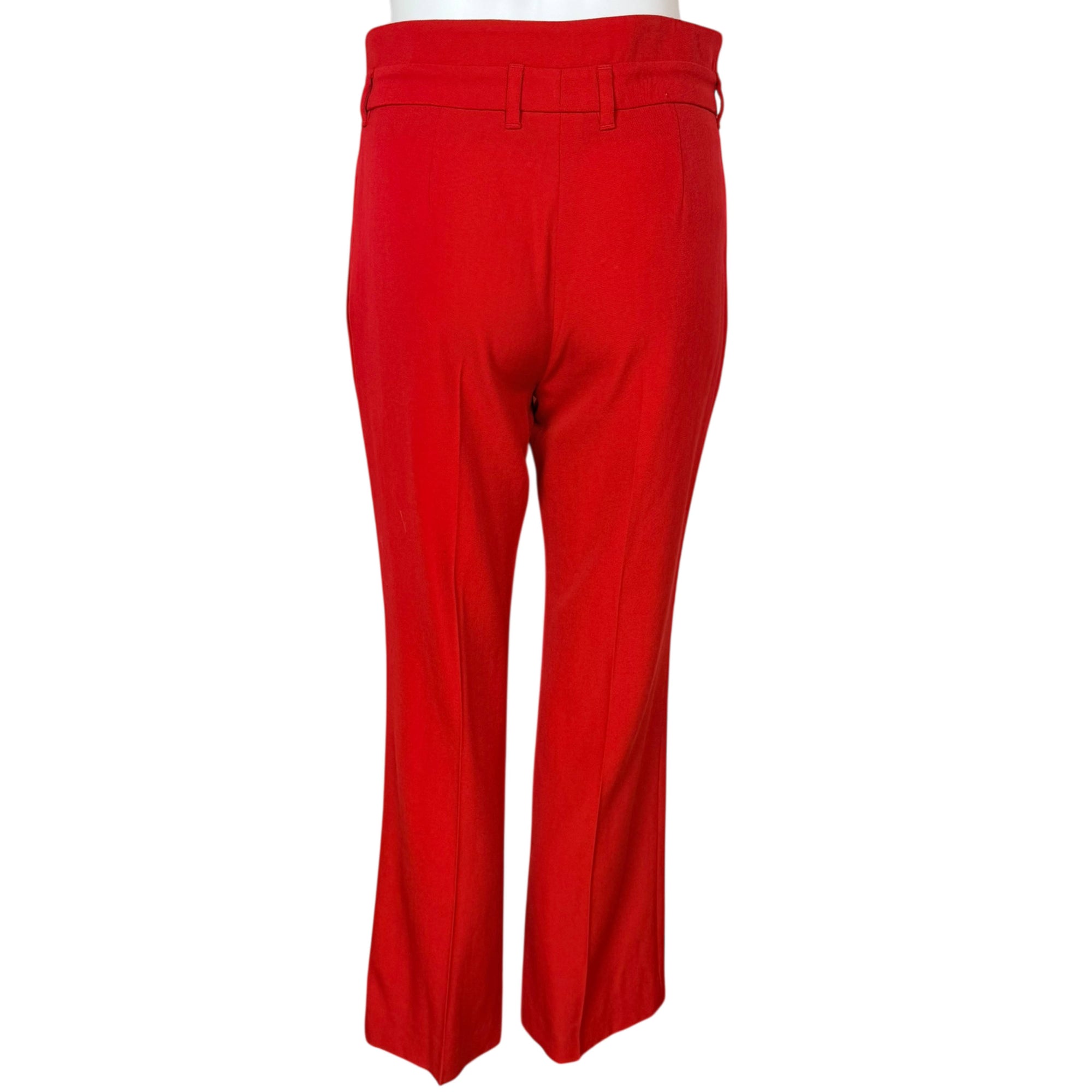 Y2K Givenchy Paris Pants Red Wool Made in Italy Size 38