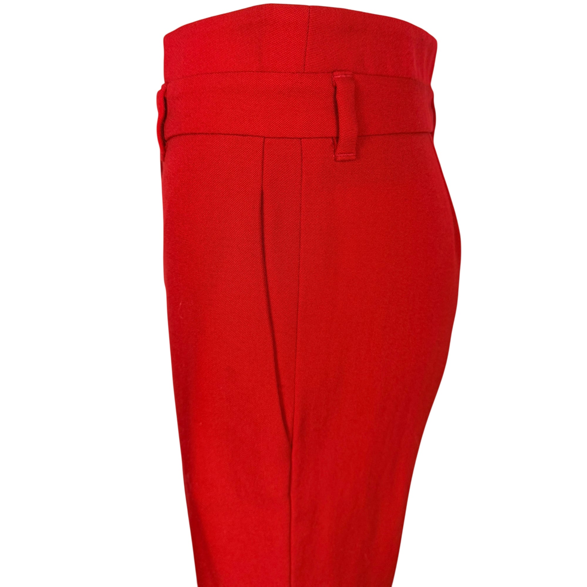 Y2K Givenchy Paris Pants Red Wool Made in Italy Size 38