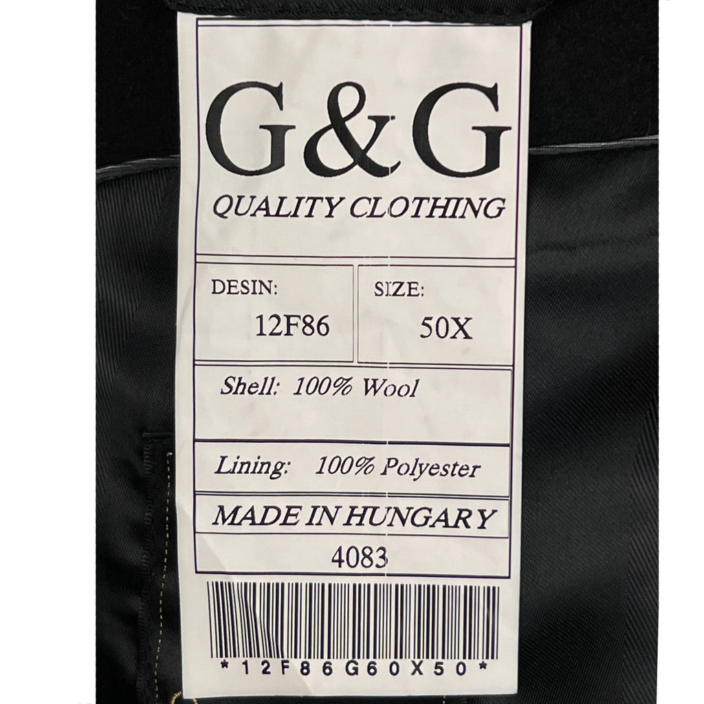 Vintage G&G Glauber Overcoat Hasidic Winter Coat US Size 50X