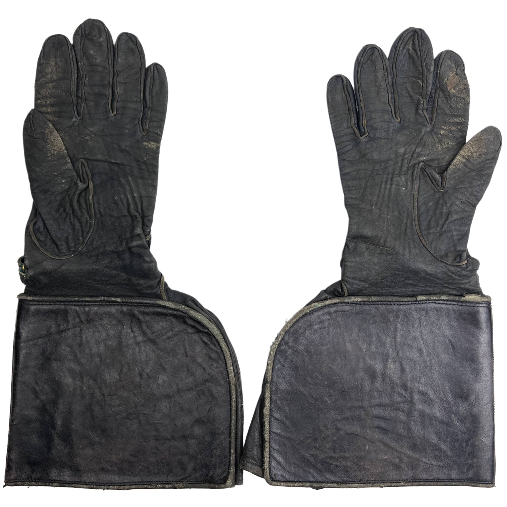 1920s 1930s Vintage Motorcycle Gloves Gauntlet Style Size 8