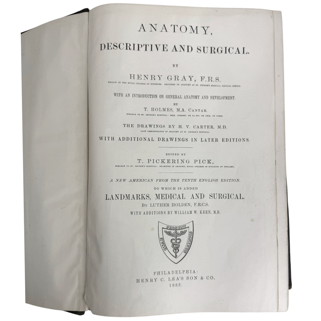 1883 Gray's Anatomy title page