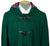 1970s Vintage Duffle Coat Green Wool Blend Simpsons Size 44