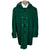 1970s Vintage Duffle Coat Green Wool Blend Simpsons Size 44