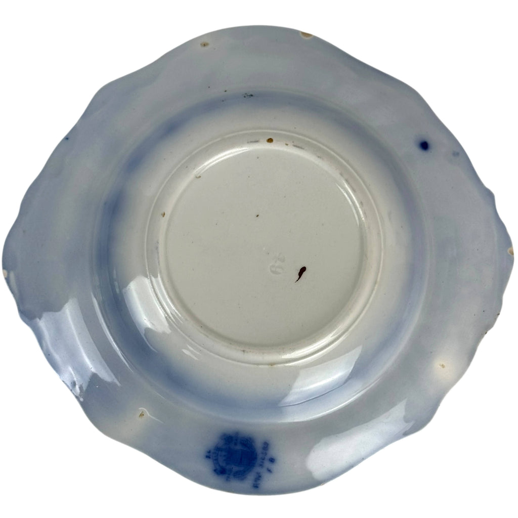 bottom view of grindley celtic butter dish