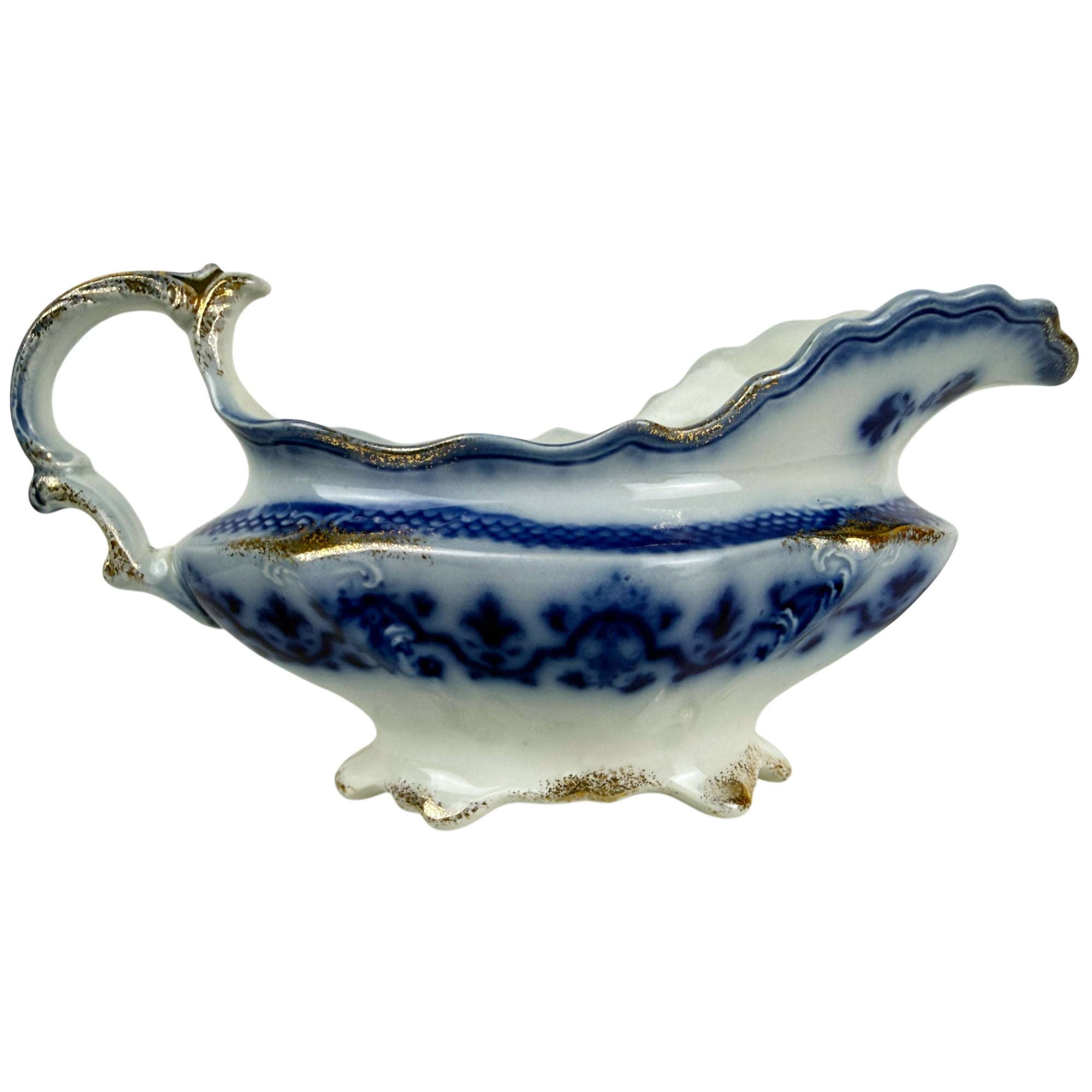 W.H. Grindley Celtic pattern blue and white transferware