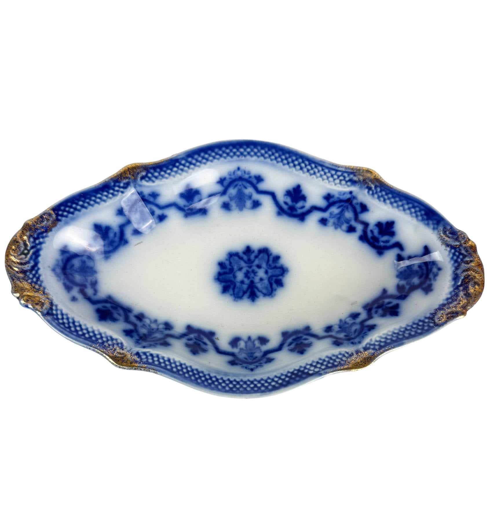 wh grindley celtic flow blue under plate