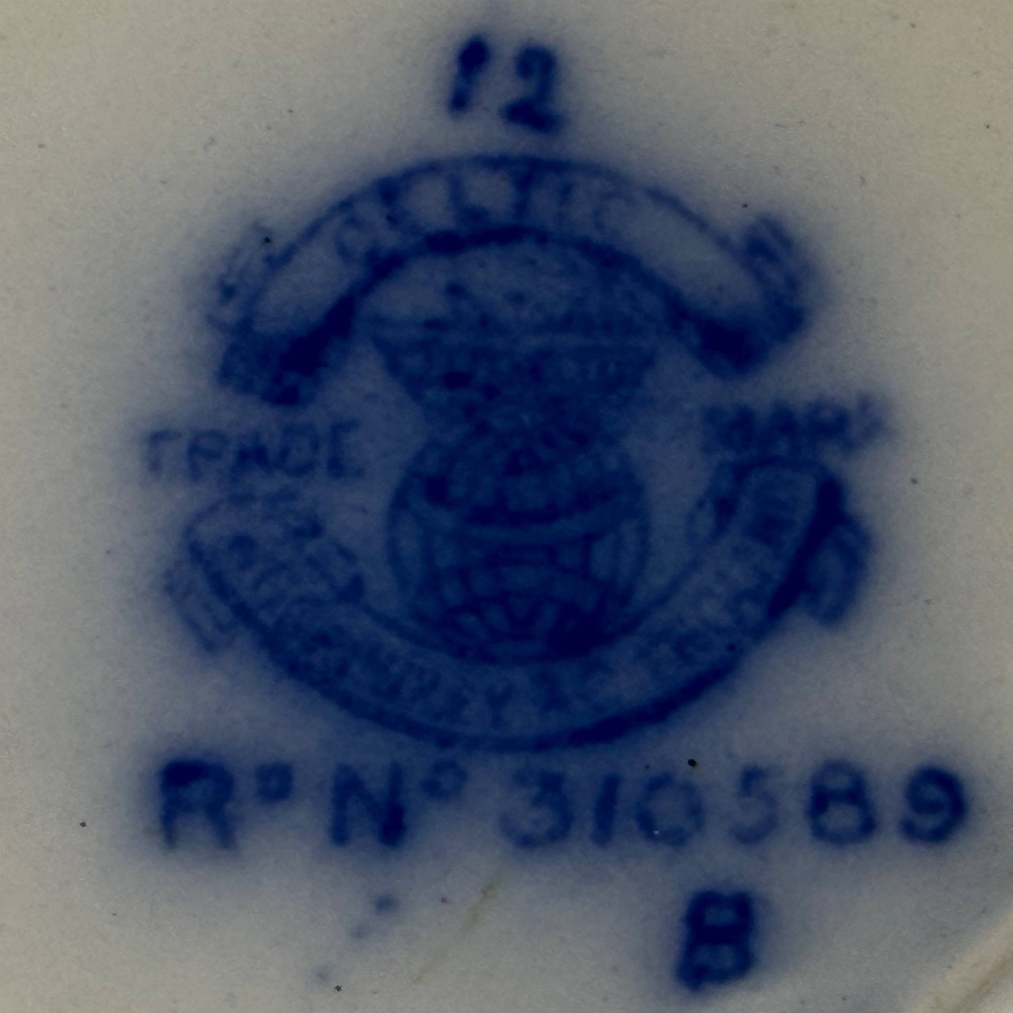 W.H. Grindley maker's mark on Celtic platter