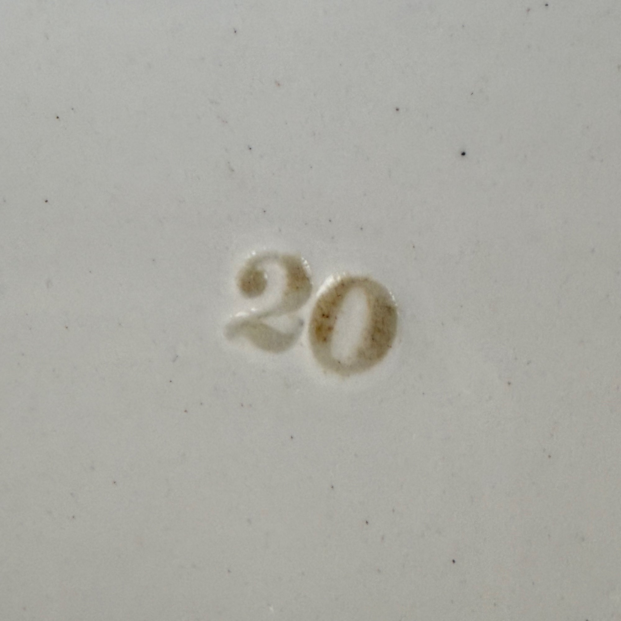 impressed number on platter