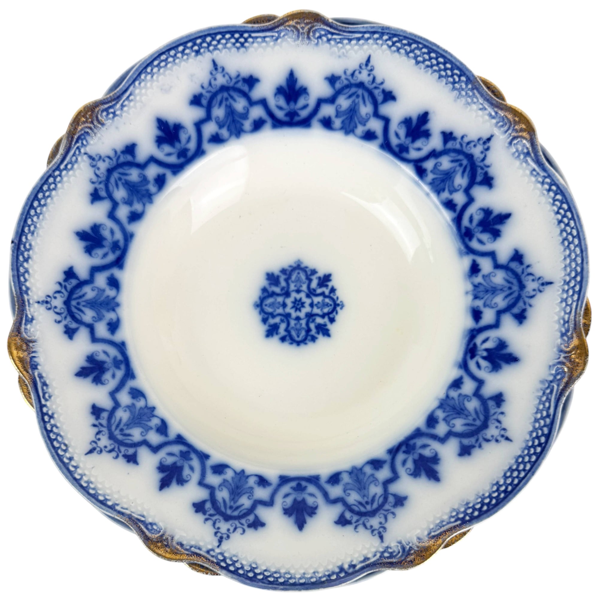 W.H. Grindley Celtic pattern tableware soup bowls