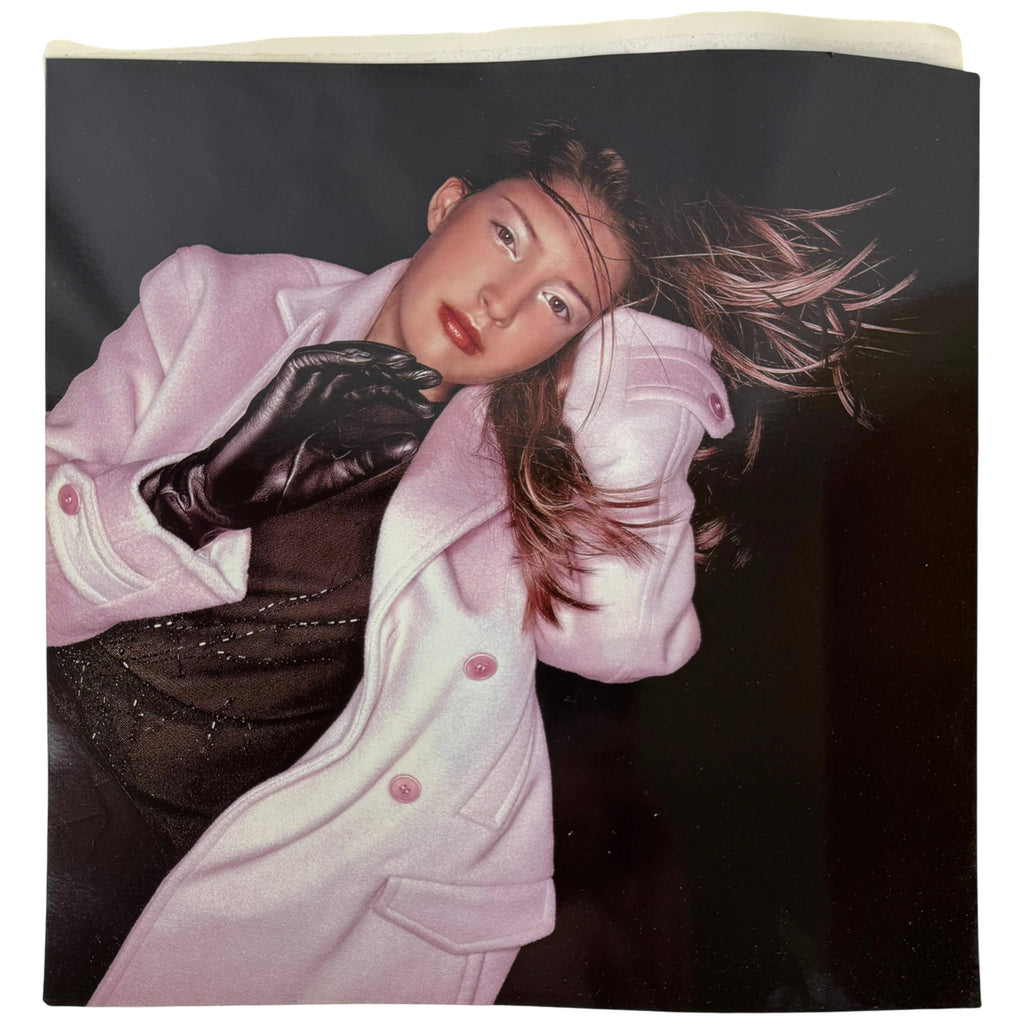 Guy Laroche Fall Winter 1998 pink coat fashion photograph