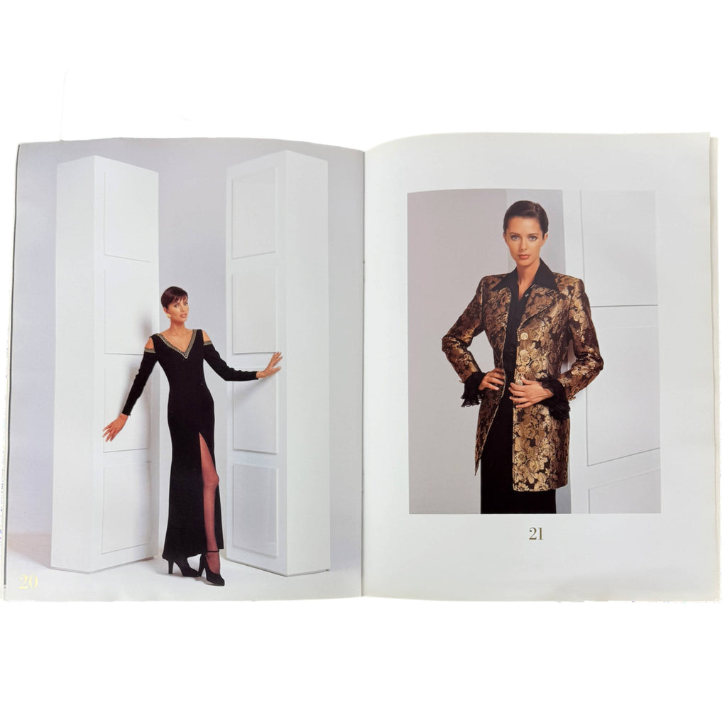 Guy Laroche 1993 metallic brocade jacket and evening dress