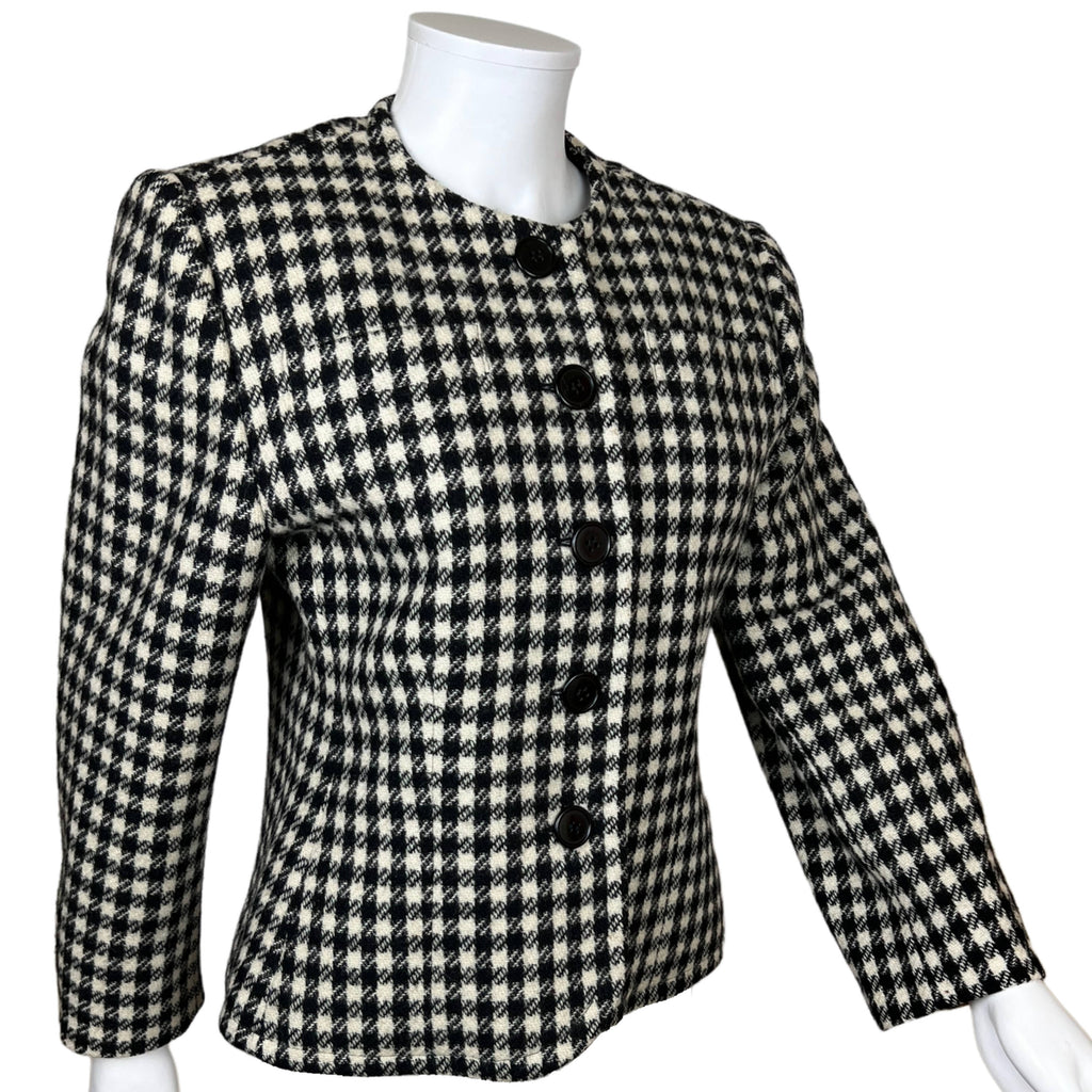 Vintage Guy Laroche Paris Tweed Jacket Boutique France Sz 42