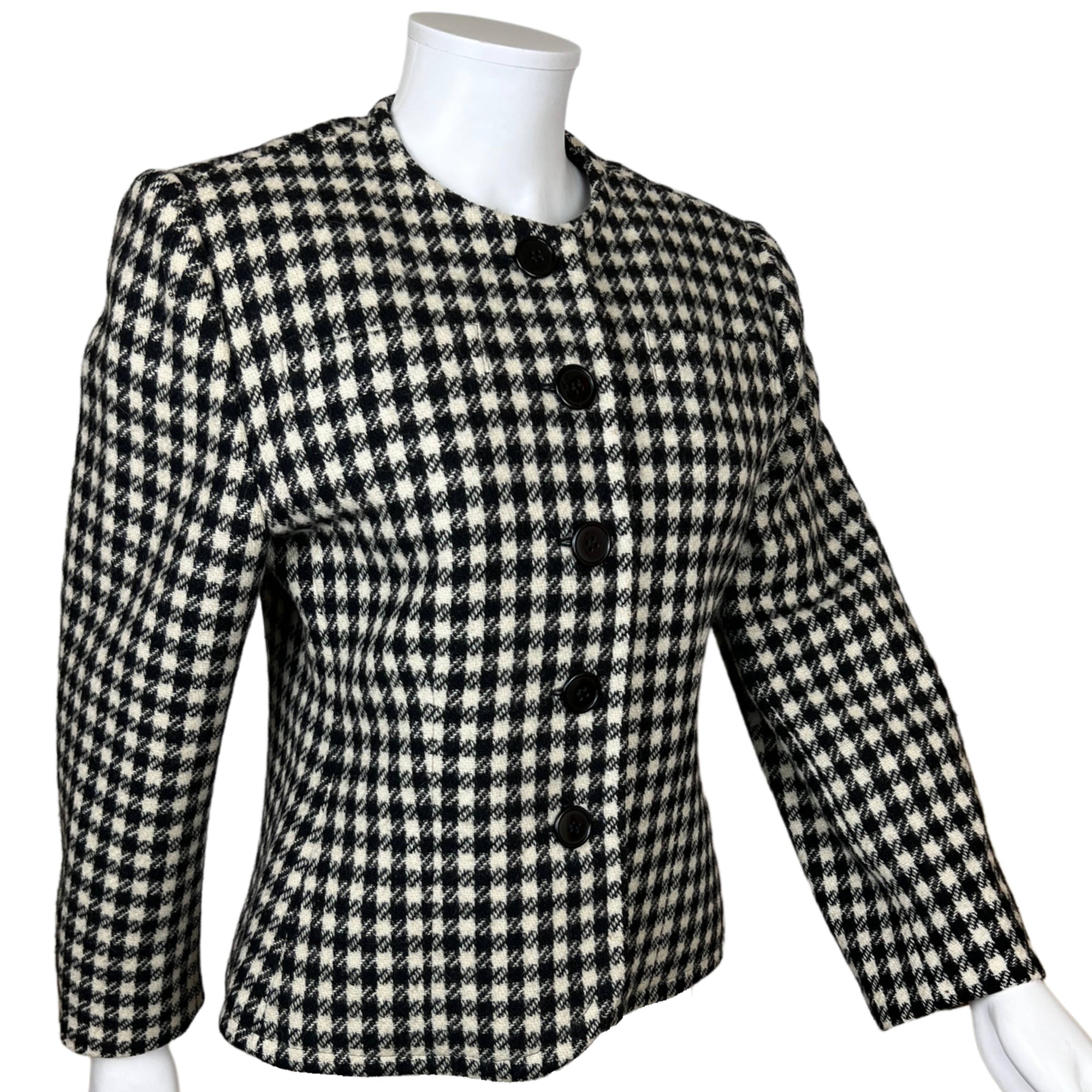 Vintage Guy Laroche Paris Tweed Jacket Boutique France Sz 42