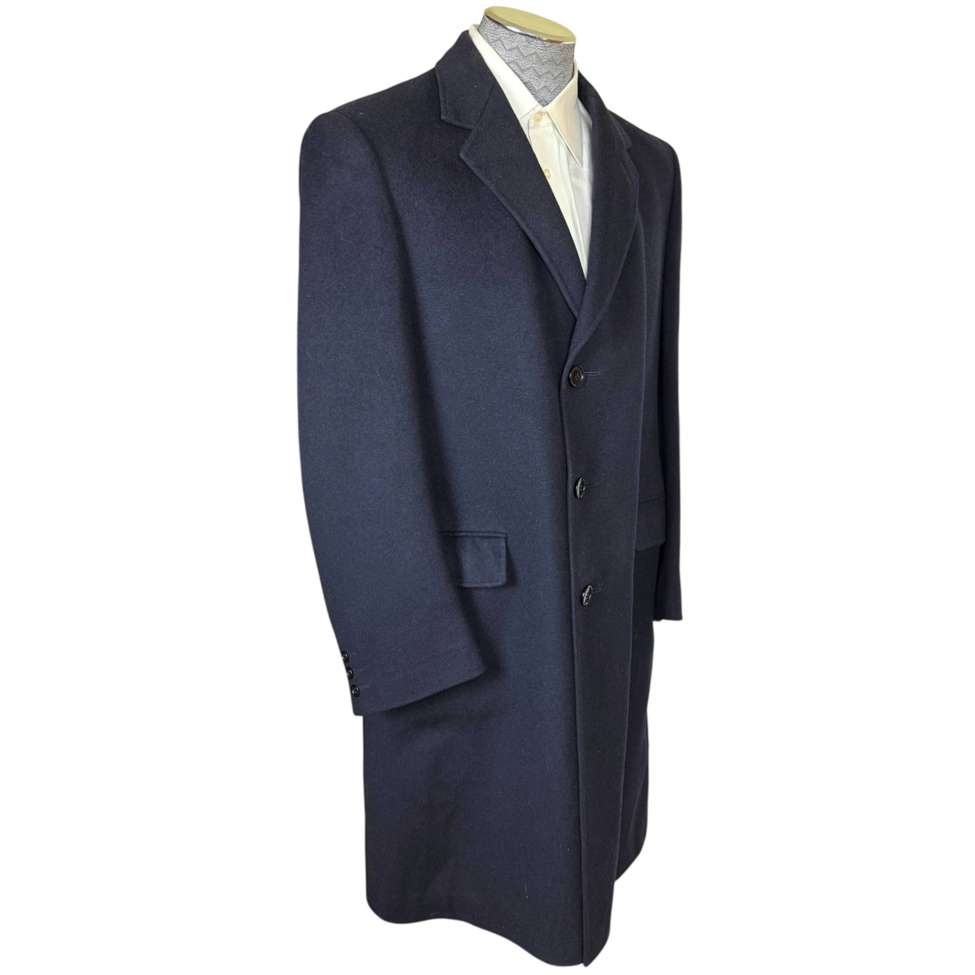 1970s Vintage Guy Laroche Mens Overcoat Made in France Sz L